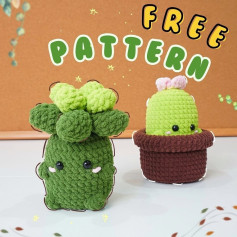 Free Crochet Cactus Pattern: Adorable Plant Pals