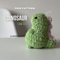 Free Crochet Dinosaur Pattern: Low Sew Design