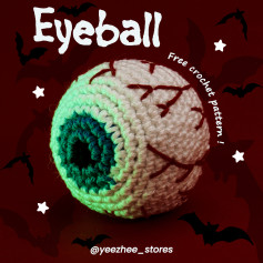 Free Crochet Eyeball Pattern!