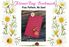 Free Crochet Flower Bug Bookmark Pattern