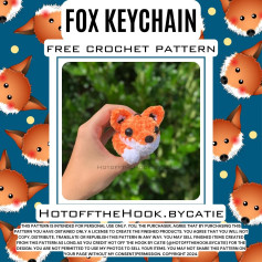 Free Crochet Fox Keychain Pattern