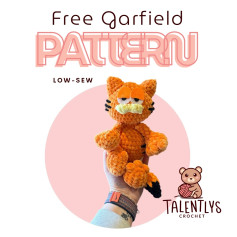 Free Crochet Garfield Pattern: Low-Sew Amigurumi