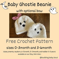 Free Crochet Ghost Beanie Pattern
