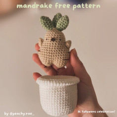 Free Crochet Mandrake Pattern!