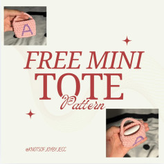 Free Crochet Mini Tote Bag Pattern