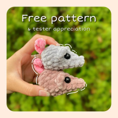 Free Crochet Mouse Pattern: Tester Appreciation!