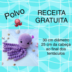 Free Crochet Octopus Pattern: 30cm Diameter