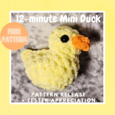 Free Crochet Pattern: 12-Minute Mini Duck