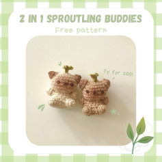 Free Crochet Pattern: 2 Sprouting Buddies Amigurumi