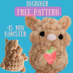 Free Crochet Pattern: Adorable 15-Minute Hamster!