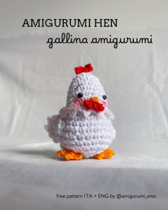 Free Crochet Pattern: Adorable Amigurumi Hen