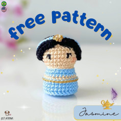 Free Crochet Pattern: Adorable Amigurumi Jasmine