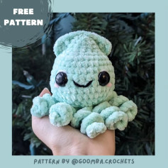Free Crochet Pattern: Adorable Amigurumi Octopus 🐙 FREE Stevie the Squid Pattern 🐙