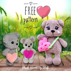 Free Crochet Pattern: Adorable Amigurumi Teddy Bears