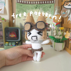 Free Crochet Pattern: Adorable Aviator Amigurumi