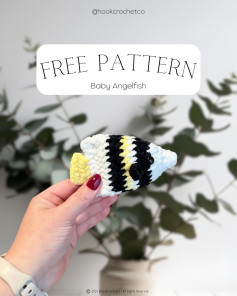 Free Crochet Pattern: Adorable Baby Angelfish
