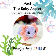 Free Crochet Pattern: Adorable Baby Axolotl