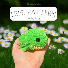 Free Crochet Pattern: Adorable Baby Frog Amigurumi