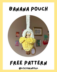 Free Crochet Pattern: Adorable Banana Pouch