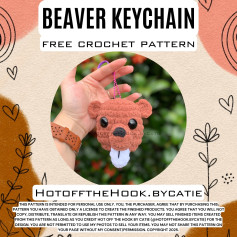 Free Crochet Pattern: Adorable Beaver Keychain