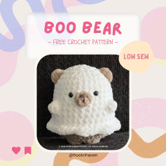 Free Crochet Pattern: Adorable Boo Bear!