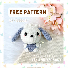 Free Crochet Pattern: Adorable Bubble Puppy Amigurumi