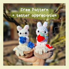 Free Crochet Pattern: Adorable Bunny Basket