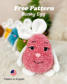 Free Crochet Pattern: Adorable Bunny Egg Amigurumi
