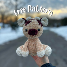 Free Crochet Pattern: Adorable Calf Amigurumi Share this with a friend and follow if you love cows!! 🥰