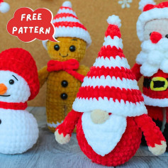 Free Crochet Pattern: Adorable Christmas Amigurumi Set