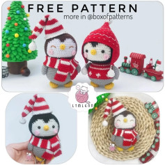 Free Crochet Pattern: Adorable Christmas Penguins