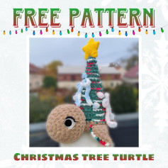 Free Crochet Pattern: Adorable Christmas Tree Turtle