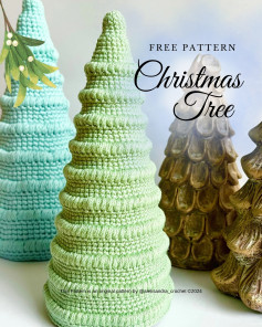Free Crochet Pattern: Adorable Christmas Trees