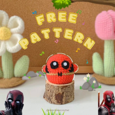 Free Crochet Pattern: Adorable Deadpool Amigurumi