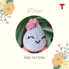 Free Crochet Pattern: Adorable Drop Shaped Amigurumi