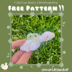 Free Crochet Pattern: Adorable Duck with Frog!