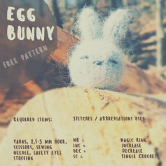 Free Crochet Pattern: Adorable Egg Bunny
