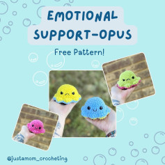 Free Crochet Pattern: Adorable Emotional Support Octopus