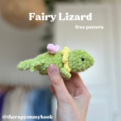 Free Crochet Pattern: Adorable Fairy Lizard