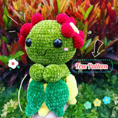Free Crochet Pattern: Adorable Flower Creature Amigurumi