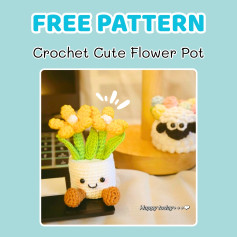 Free Crochet Pattern: Adorable Flower Pot