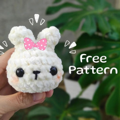Free Crochet Pattern: Adorable Fluffy Bunny