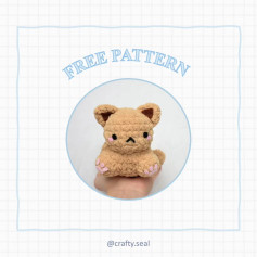 Free Crochet Pattern: Adorable Fluffy Kitty Amigurumi