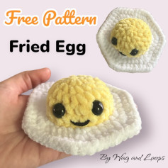 Free Crochet Pattern: Adorable Fried Egg Amigurumi