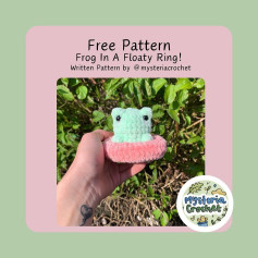 Free Crochet Pattern: Adorable Frog in a Floaty Ring!