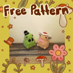 Free Crochet Pattern: Adorable Frog & Mushroom Amigurumi