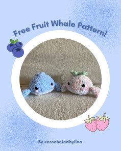 Free Crochet Pattern: Adorable Fruit Whales!