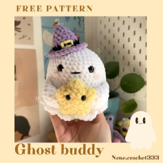 Free Crochet Pattern: Adorable Ghost Buddy Amigurumi
