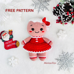 Free Crochet Pattern: Adorable Gingerbread Girl Amigurumi