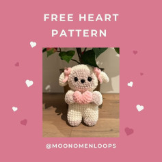 Free Crochet Pattern: Adorable Heart-Holding Lamb